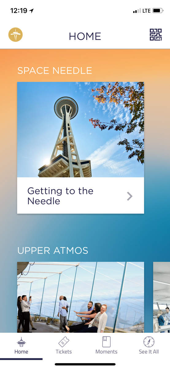 Space Needle App Screen Shot